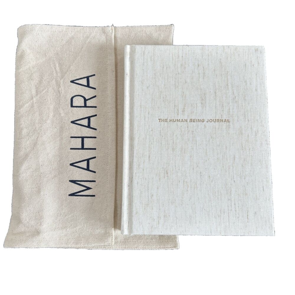 The Human Being Journal  Mahara Mindfulness Fabric Hardcover Canvas Dustbag NEW